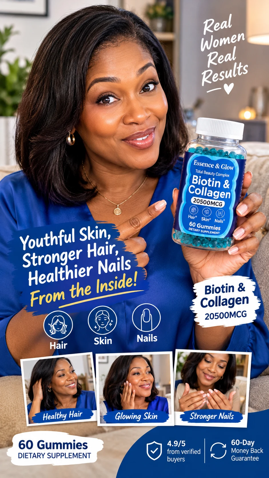 Beauty Complex Gummies — commercial product advertisement by BABS AI.